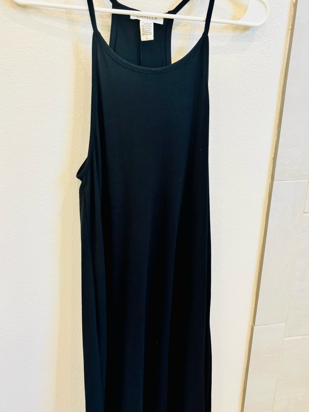 Capella Black Racerback Maxi Dress
